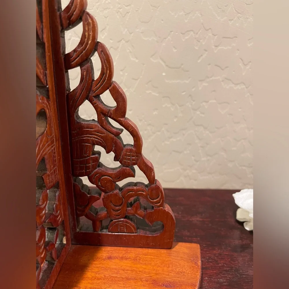Ornate Wooden two sided shelf